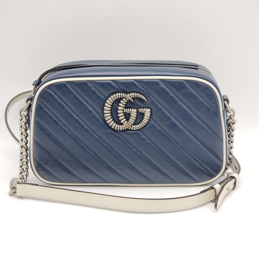 100% Authentic Gucci GG Marmont Small Shoulder Bag - Picture 2 of 13